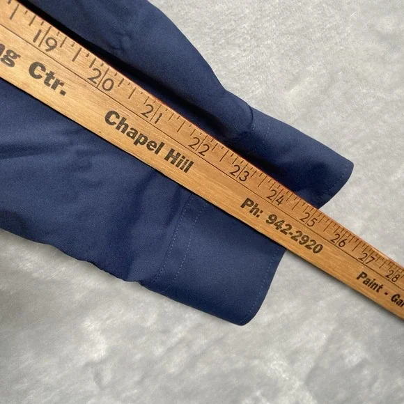 UNTUCKit Shirt men's Medium Button Up Performance Stretch Blue Casual Pocket - Picture 9 of 12